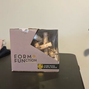 Form + Function Jumbo Wood & Metal Puzzle